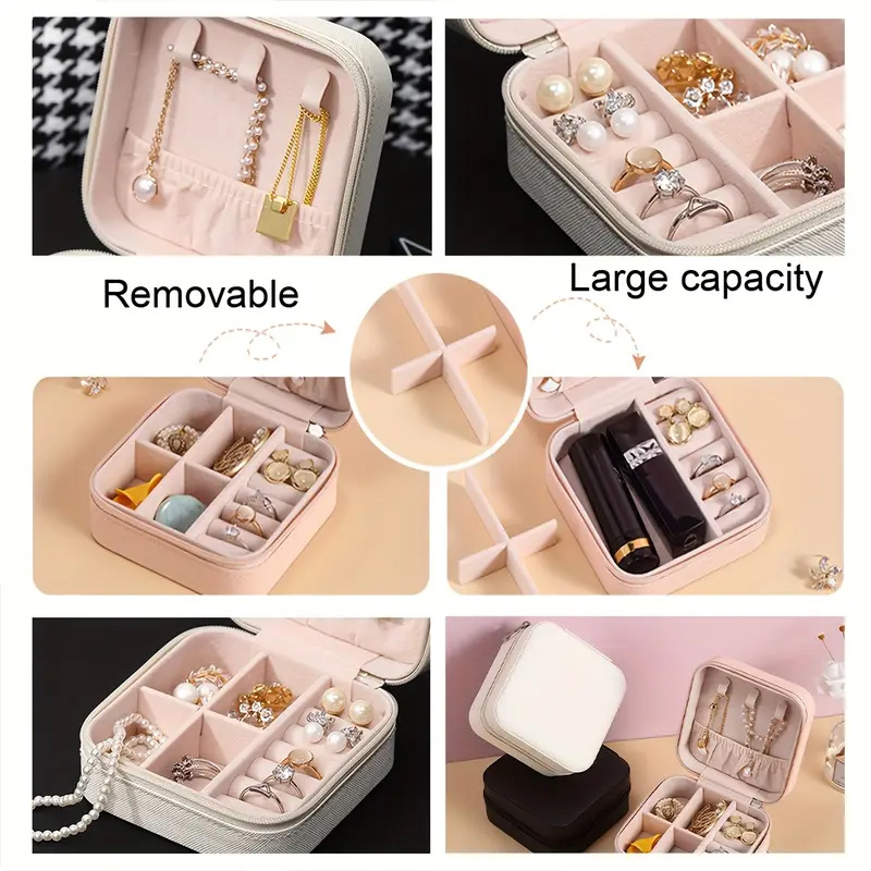 Portable Mini Travel Jewelry Box for Organizing